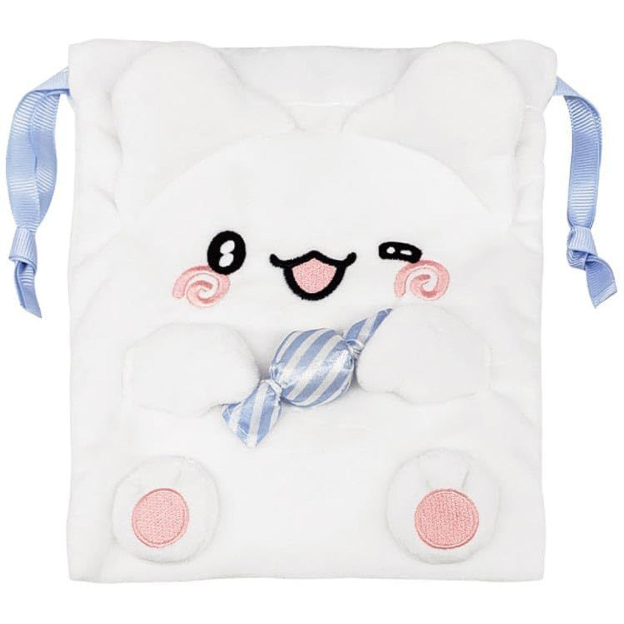 Hanamaruobake Fluffy Drawstring Pouch