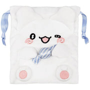 Hanamaruobake Fluffy Drawstring Pouch