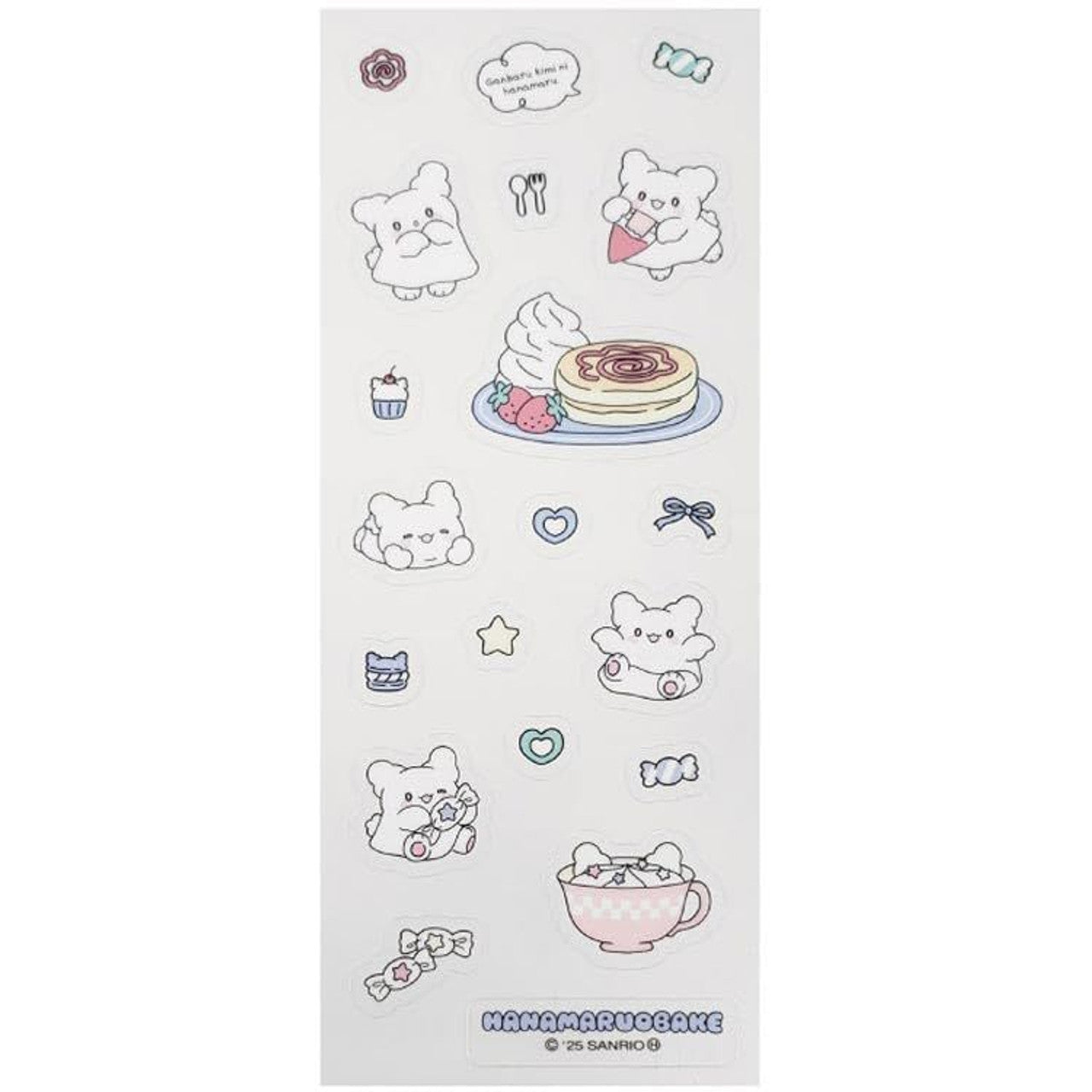 Hanamaruobake Clear Sticker Blue
