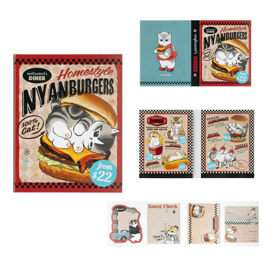 Mofusand Diner Flip Memo Sticky Notes