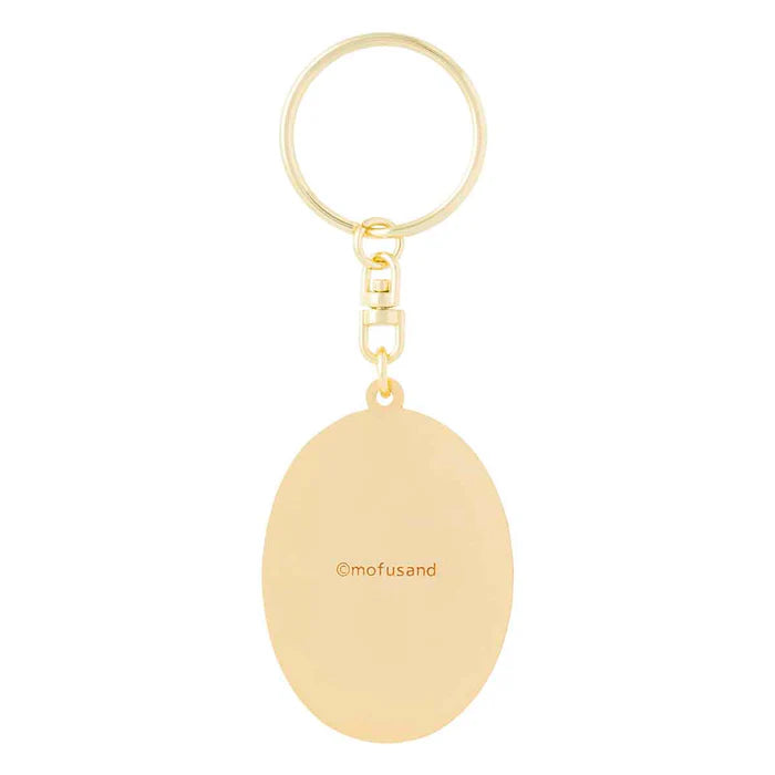 Mofusand Oval Metal Keychain - Spain