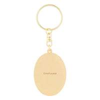 Mofusand Oval Metal Keychain - Chinese
