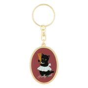 Mofusand Oval Metal Keychain - Hollywood