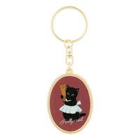 Mofusand Oval Metal Keychain - Hollywood
