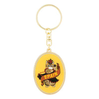 Mofusand Oval Metal Keychain - Spain
