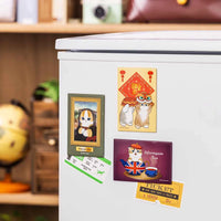 Mofusand Lion Dance Cat Magnet