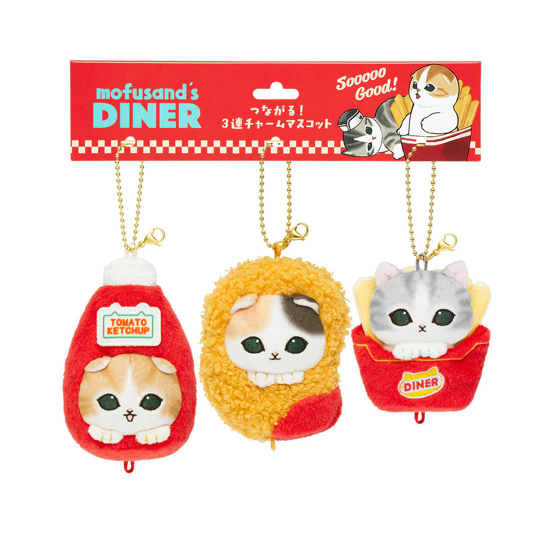 Mofusand Diner Connect! 3-piece Plush Mascot