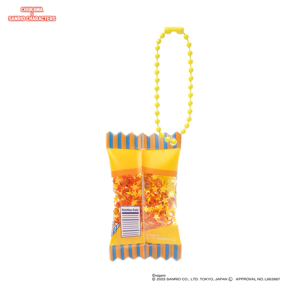 Chiikawa x Sanrio Characters Supermarket Shaka Keychain [Usagi x PomPomPurin]