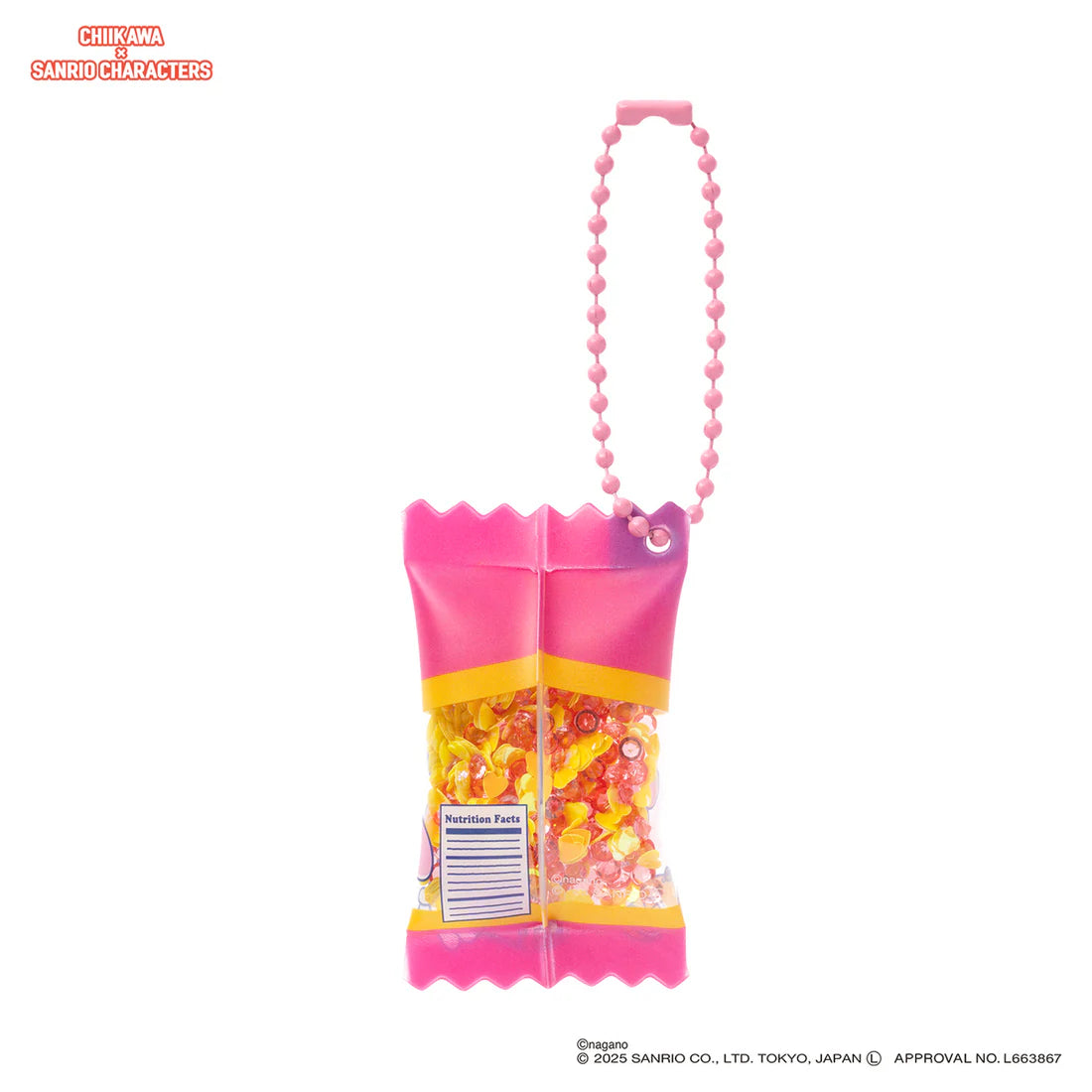 Chiikawa x Sanrio Characters Supermarket Shaka Keychain [Kuni x Melody]