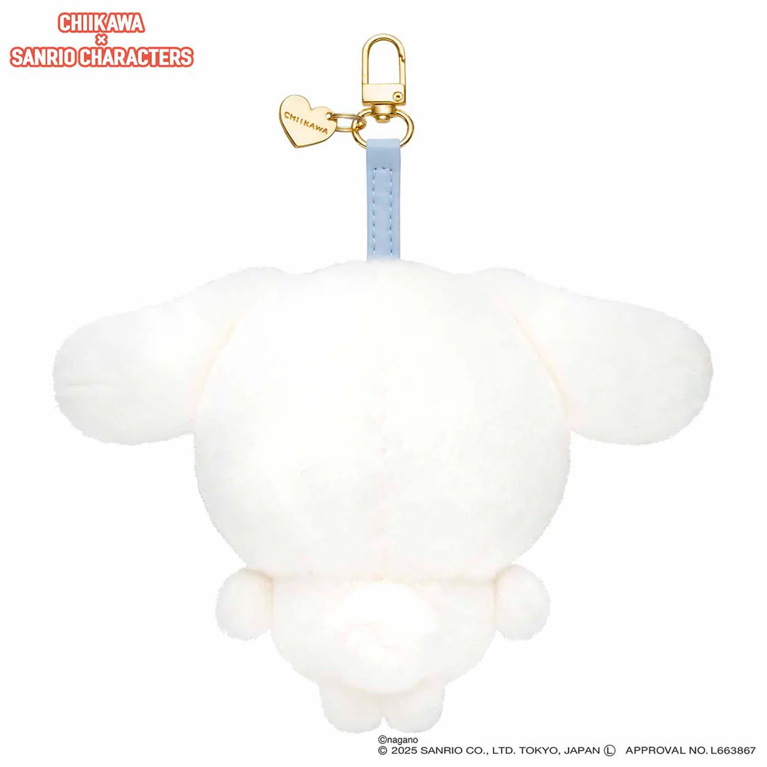 "Chiikawa x Sanrio Characters Kiramekko" Kuni x Cinnamoroll Mascot Plush