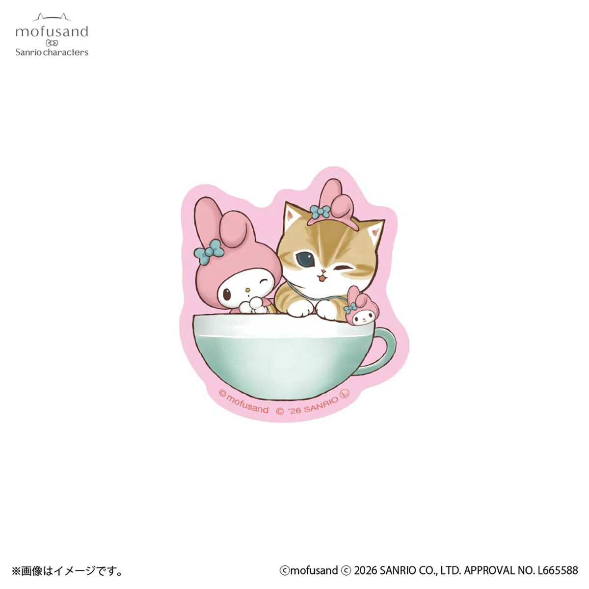 Mofusand x Sanrio Smartphone Stickers