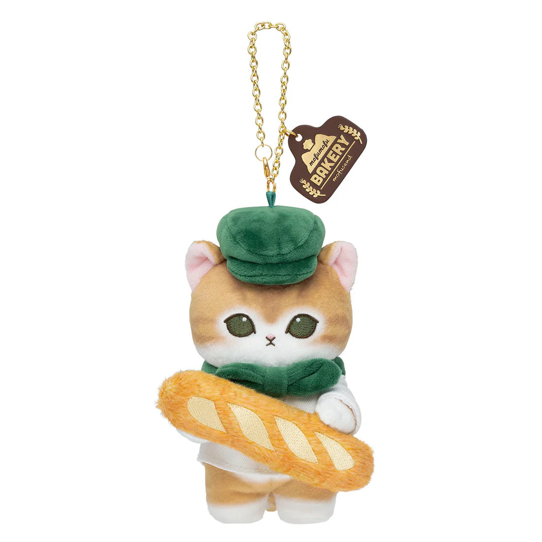 Mofusand Bakery Orange Cat Mascot Plush [Green]