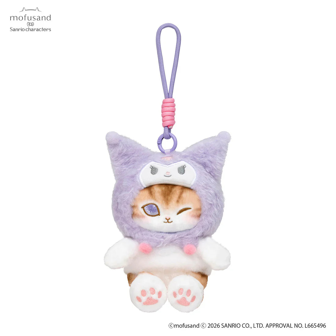 Mofusand x Sanrio Characters Plush Mascot - Kuromi