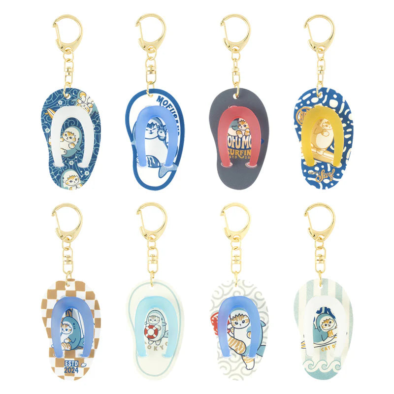 Mofusand "Board Shark!" Sandal Keychain Blind Box