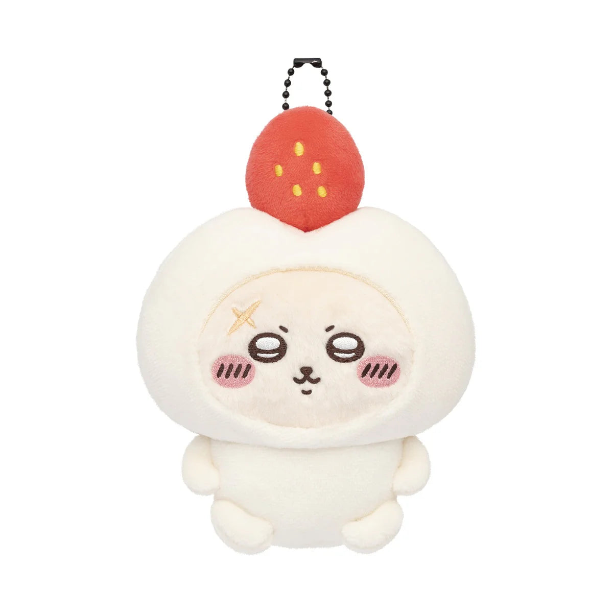 Chiikawa Rakko Halloween Costume Plush Mascot [Strawberry Daifuku]
