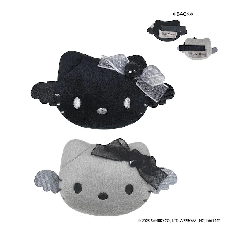 Hello Kitty Black & Gray Angel Hair Clip