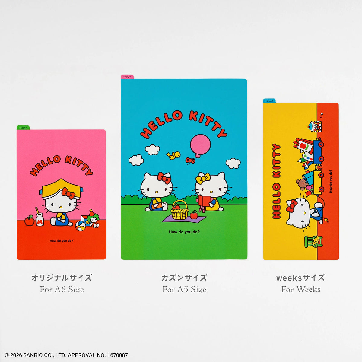 Hello Kitty Hobonichi A6 Desk Pad [My Room]