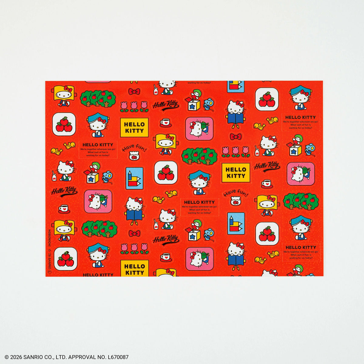 Hello Kitty Hobonichi Stickers