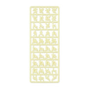 Japanese Hiragana Characters Parts Yellow