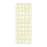 Japanese Hiragana Characters Parts Yellow