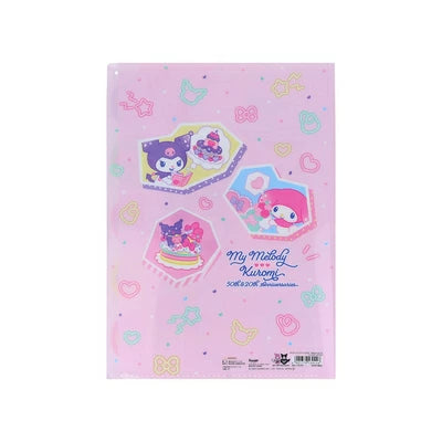 My Melody & Kuromi Anniversary Die-cut Clear File 5-pocket