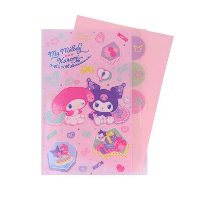 My Melody & Kuromi Anniversary Die-cut Clear File 5-pocket