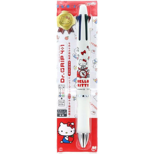 Hello Kitty Multi Pen Japanese Pattern Dr.Grip 4+1-color