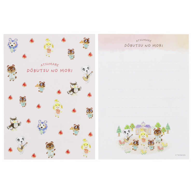 Animal Crossing Mini Letter Set [Pink]