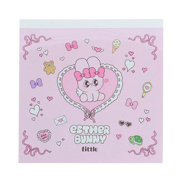 Esther Bunny Square Memo [Pink]