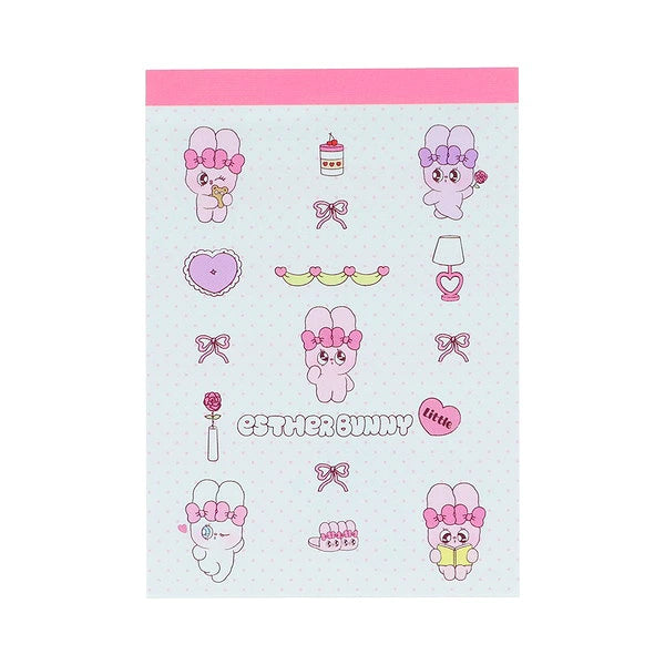 Esther Bunny Mini Memo Pad [White]
