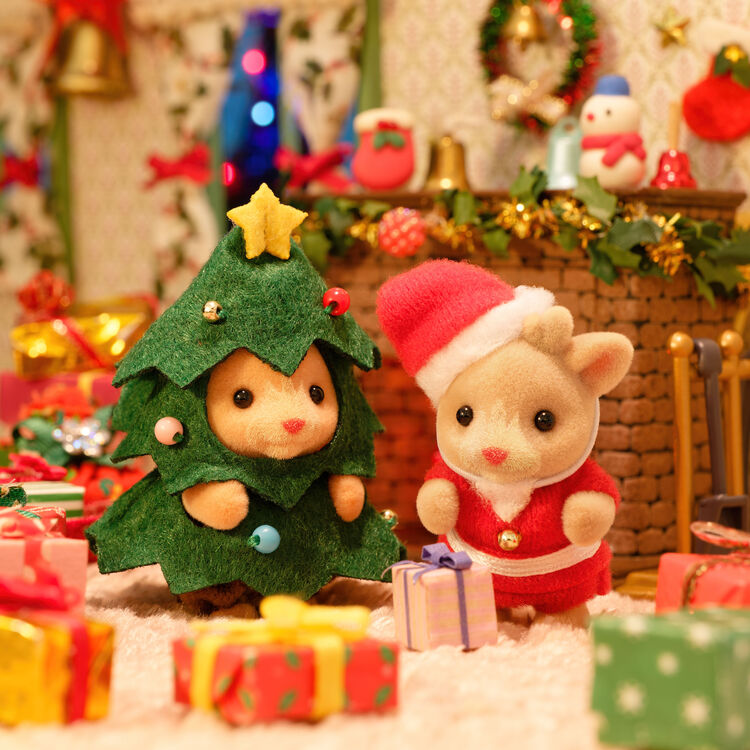 Sylvanian Families Christmas Baby Pair Set