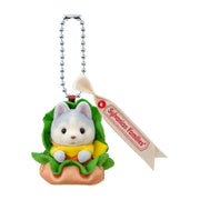 Sylvanian Families Baby Husky Hamburger Keychain
