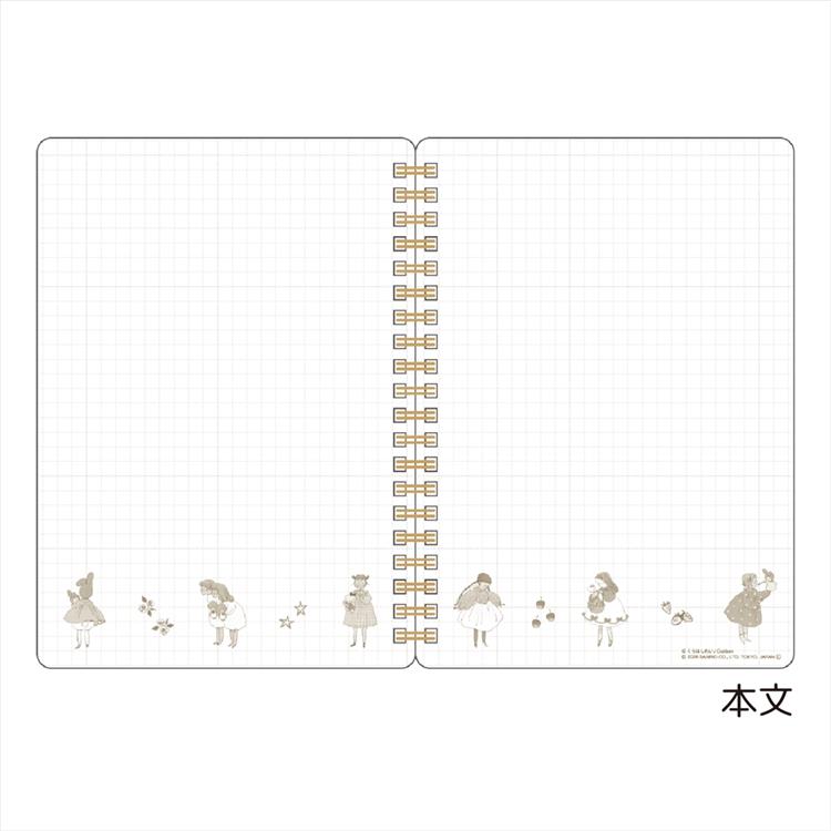 Sanrio Characters x Kurahashi Rei B6 Ring Notebook [Blue]