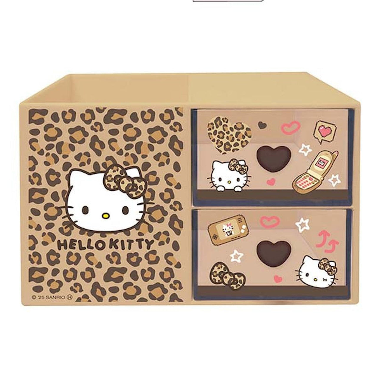 Hello Kitty Plastic Chest w/ Pen Stand [Leopard]