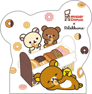 Rilakkuma x Mister Donut Die-cut Memo Pad
