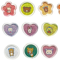 Rilakkuma Pixel Art Gamer Marble Glitter Sticker