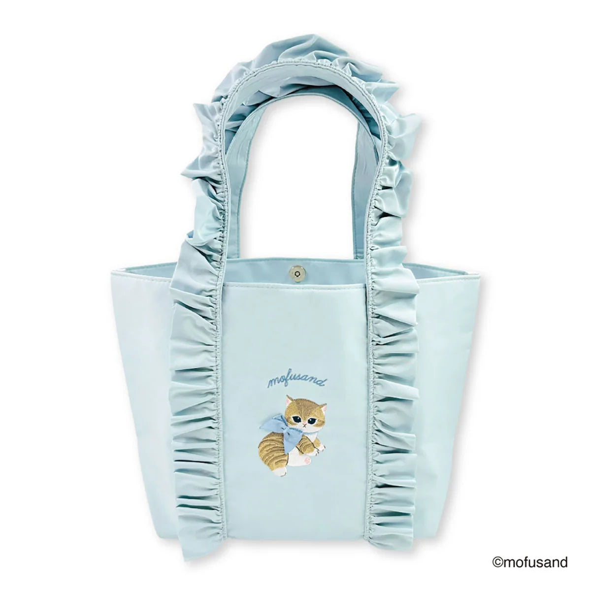 Mofusand Mini Tote Bag With Frills [Blue]