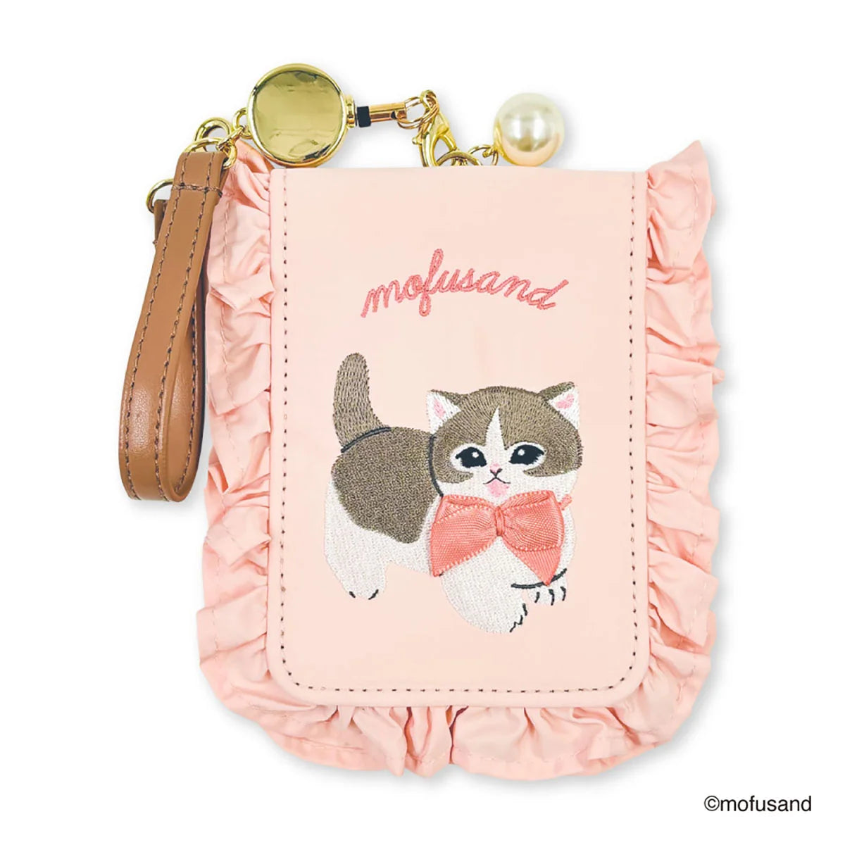 Mofusand  Pass Case With Frills [Pink]