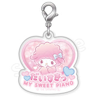 My Sweet Piano "I Love You Fluffy" Acrylic Charm
