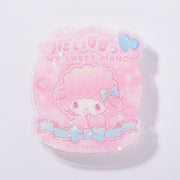 My Sweet Piano "I Love You Fluffy" Acrylic Clip Badge