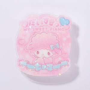 My Sweet Piano "I Love You Fluffy" Acrylic Clip Badge