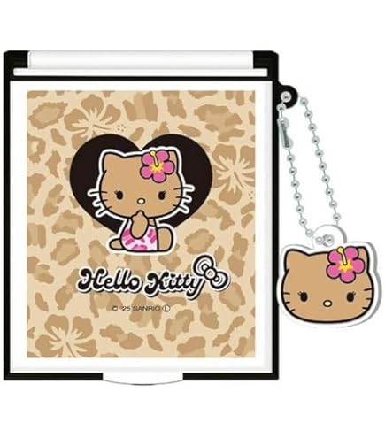 Hello Kitty Leopard Folding Mirror