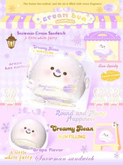 Lisa Snowman Purple Cream Sandwhich Squishy
