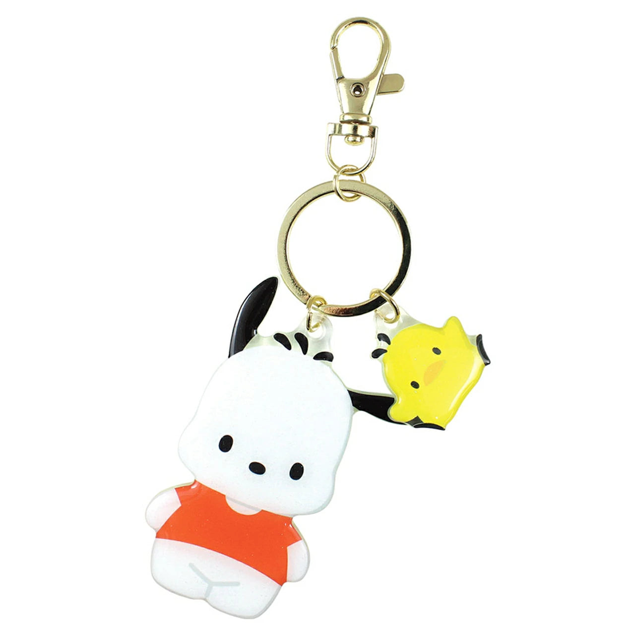 Pochacco Die Cut Twin Keychain