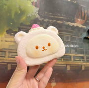 Moozy Bear Strawberry Cream Roll Squishy