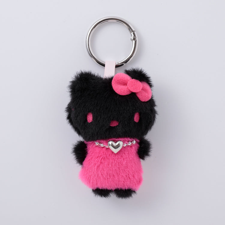 Hello Kitty Stylish Mini Mascot Plush [Black Rose]