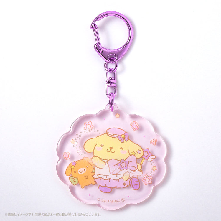 PomPomPurin "Dream Color" Acrylic Keychain [Purple]