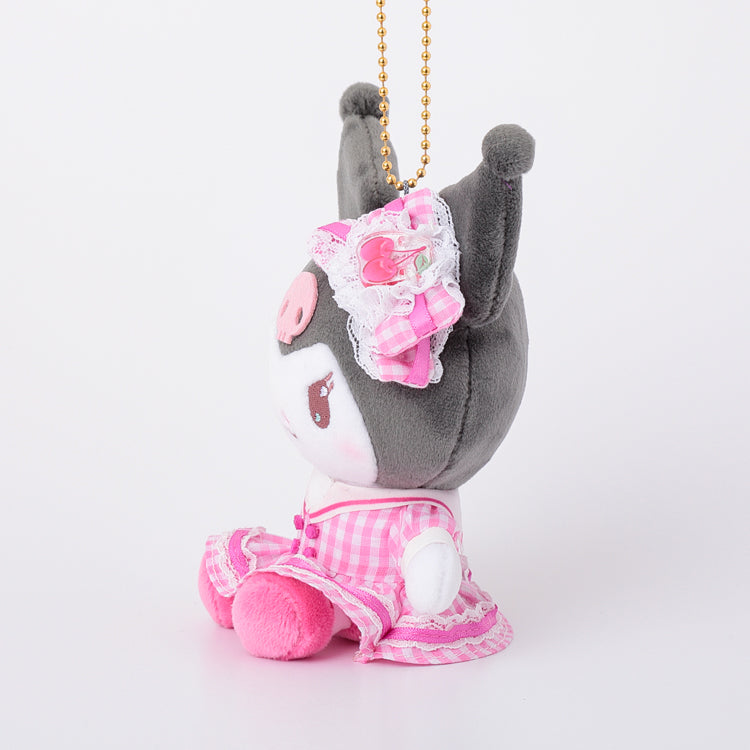 Kuromi "Gingham Fruit" Plush Mascot