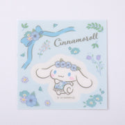 Cinnamoroll Textile Flower Clear Stickers
