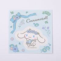Cinnamoroll Textile Flower Clear Stickers